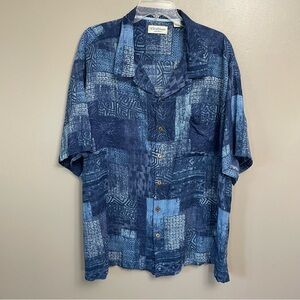 Caribbean Silk Blend men’s 4XB Hawaiian shirt Resortwear vacation summer cruise